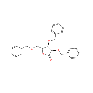2,3,5-三苄氧基-D-核糖酸-1,4-内酯,(3R,4R,5R)-3,4-Bis(benzyloxy)-5-((benzyloxy)methyl)dihydrofuran-2(3H)-one