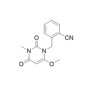 阿格列汀杂质,Benzonitrile, 2-?[(3,?4-?dihydro-?6-?methoxy-?3-?methyl-?2,?4-?dioxo-?1(2H)?-?pyrimidinyl)?methyl]?-