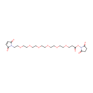 马来酰亚胺-六聚乙二醇-丙烯酸琥珀酰亚胺酯,Mal-PEG6-NHS ester