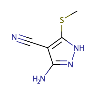 3-氨基-5-(甲基硫代)吡唑-4-腈,3-Amino-5-(methylthio)-1H-pyrazole-4-carbonitrile