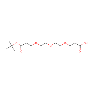 2,2-二甲基-4-氧代-3,7,10,13-四氧杂十六烷-16-酸,Acid-PEG3-t-butyl ester