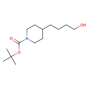 4-(1-Boc-4-哌啶基)-1-丁醇,tert-Butyl 4-(4-hydroxybutyl)piperidine-1-carboxylate