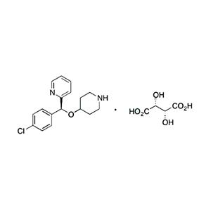 2-[(S)-（4-氯苯基）（4-哌啶基氧基）甲基]-吡啶 酒石酸盐