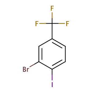 2-溴-1-碘-4-(三氟甲基)苯,2-Bromo-1-iodo-4-(trifluoromethyl)benzene