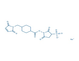 4-(N-馬來酰亞胺甲基)環(huán)己烷-1-羧酸磺酸基琥珀酰亞胺酯鈉鹽,SULFO-SMCC