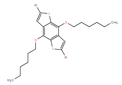 2,6-二溴-4,8-双(己氧基)-苯并[1,2-B:4,5-B']二噻吩,2,6-Dibromo-4,8-bis(hexyloxy)-benzo[1,2-b:4,5-b']dithiophene