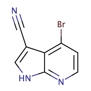 4-溴-1H-吡咯并[2,3-b]吡啶-3-甲腈,4-Bromo-1H-pyrrolo[2,3-b]pyridine-3-carbonitrile