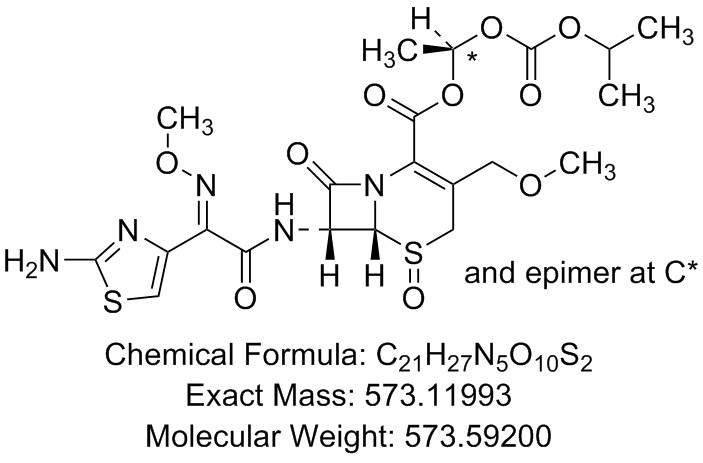 头孢泊肟酯反式氧化杂质,Cefpodoxime Proxetil Trans-Oxide Impurity(Cefpodoxime Proxetil Impurity K)