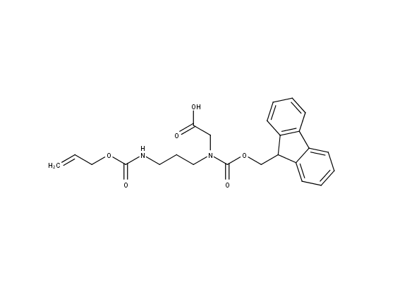 2-({[(9H-fluoren-9-yl)methoxy]carbonyl}(3-{[(prop-2-en-1-yloxy)carbonyl]amino}propyl)amino)acetic acid