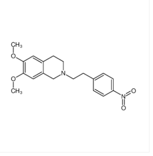1,2,3,4-四氢-6,7-二甲氧基-2-[2-(4-硝基苯基)乙基]异喹啉,1,2,3,4-Tetrahydro-6,7-dimethoxy-2-[2-(4-nitrophenyl)ethyl]isoquinoline