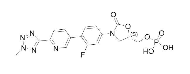 特地唑胺雜質(zhì)31,(S)-(3-(3-fluoro-4-(6-(2-methyl-2H-tetrazol-5-yl)pyridin-3-yl)phenyl)-2-oxooxazolidin-5-yl)methyl dihydrogen phosphate