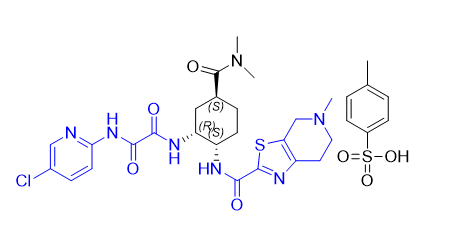 依度沙班雜質(zhì)K,N-((1S,2R,4S)-4-(dimethylcarbamoyl)cyclohexane-1,2-diyl)-N’-(2-(5-chloropyridin-2-yl ) oxalamide )-5-methyl-4,5,6,7-tetrahydrothiazolo[5,4-c]pyridine-2-carboxamide