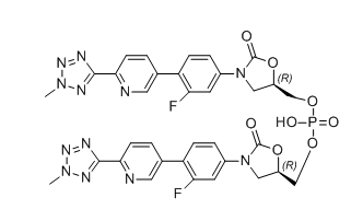特地唑胺杂质37,bis(((R)-3-(3-fluoro-4-(6-(2-methyl-2H-tetrazol-5-yl)pyridin-3-yl)phenyl)-2-oxooxazolidin-5-yl)methyl) hydrogen phosphate