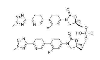 特地唑胺雜質(zhì)37,bis(((R)-3-(3-fluoro-4-(6-(2-methyl-2H-tetrazol-5-yl)pyridin-3-yl)phenyl)-2-oxooxazolidin-5-yl)methyl) hydrogen phosphate