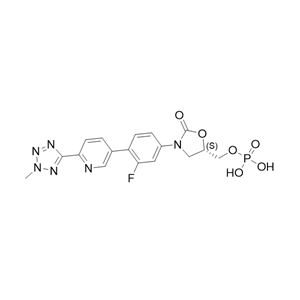 特地唑胺杂质31,(S)-(3-(3-fluoro-4-(6-(2-methyl-2H-tetrazol-5-yl)pyridin-3-yl)phenyl)-2-oxooxazolidin-5-yl)methyl dihydrogen phosphate