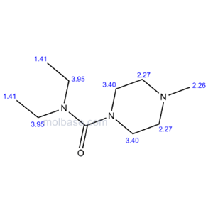 1-二乙胺基甲酰基-4-甲基哌嗪,DIETHYLCARBAMAZINE