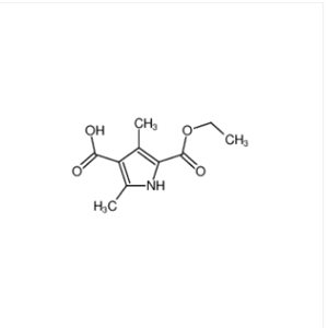 2,4-二甲基-5-乙氧羰基-3-吡咯甲酸,3,5-DIMETHYL-1H-PYRROLE-2,4-DICARBOXYLIC ACID 2-ETHYL ESTER