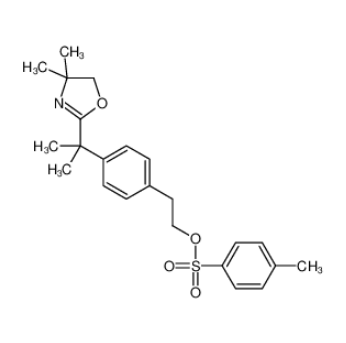 4-[1-(4,5-二氢-4,4-二甲基-2-恶唑基)-1-甲基乙基]苯乙醇对甲苯磺酸酯,Benzeneethanol, 4-[1-(4,5-dihydro-4,4-dimethyl-2-oxazolyl)-1-methylethyl]-, 4-methylbenzenesulfonate (ester)