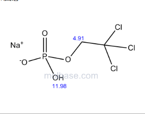 磷酸三氯乙酯钠,sodium 2,2,2-trichloroethyl hydrogen phosphate