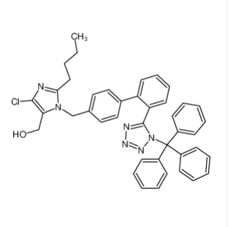 N-三乙基洛沙坦,2-Butyl-4-chloro-5-hydroxymethyl-1-[[2'-(1H-2-triphenylmethyl-tetrazol-5-yl)biphenyl-4-yl]methyl]imidazole