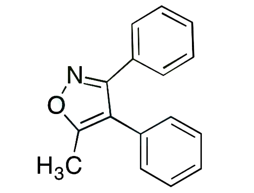 5-甲基-3,4-二苯基异恶唑,5-Methyl-3,4-diphenylisoxazole