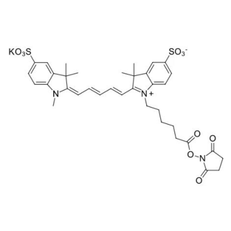 磺酸基-Cy5-N-羟基琥珀酰亚胺酯,Cyanine5 NHS ester