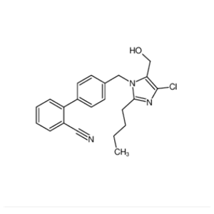 4'-[(2-丁基-4-氯-5-羟甲基-1H-咪唑-1-基)甲基]-1,1'-联苯-2-甲腈