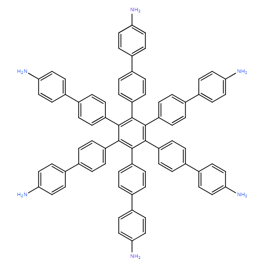 六(4-氨基联苯基)苯,1,1':4',1'':2'',1''':4''',1''''-Quinquephenyl]-4,4''''-diamine, 3'',4'',5'',6''-tetrakis(4'-amino[1,1'-biphenyl]-4-yl)-