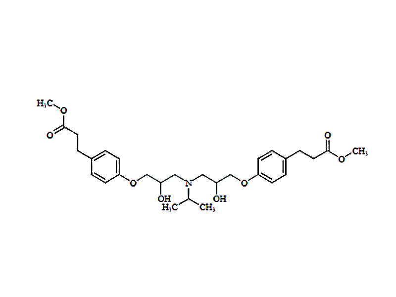 双{1-胺基-2-羟基-4-[4-(甲氧羰基乙基)-苯氧基]丙基}异丙胺,Esmolol Impurity 3