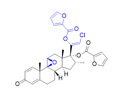 糠酸莫米松雜質(zhì)37,(Z)-2-chloro-1-((4aS,4bS,5aS,6aS,7R,8R,9aS,9bS)-7-((furan-2-carbonyl)oxy)- 4a,6a,8-trimethyl-2-oxo-2,4a,5a,6,6a,7,8,9,9a,9b,10,11-dodecahydrocyclopenta