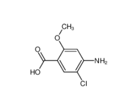 4-氨基-5-氯-2-羟基苯甲酸,4-Amino-5-chloro-2-methoxybenzoic acid