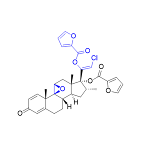 糠酸莫米松雜質(zhì)37,(Z)-2-chloro-1-((4aS,4bS,5aS,6aS,7R,8R,9aS,9bS)-7-((furan-2-carbonyl)oxy)- 4a,6a,8-trimethyl-2-oxo-2,4a,5a,6,6a,7,8,9,9a,9b,10,11-dodecahydrocyclopenta