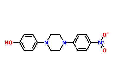 4-(4-(4-硝基苯基)-1-哌嗪基)苯酚,4-(4-(4-Nitrophenyl)-1-piperazinyl)phenol