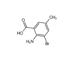 2-氨基-3-溴-5-甲基苯甲酸,2-AMINO-3-BROMO-5-METHYLBENZOIC ACID