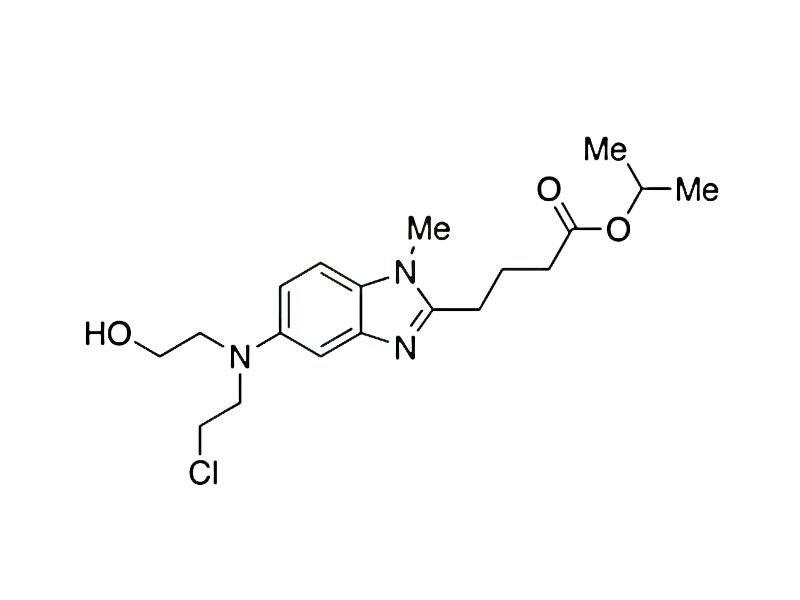 4-(5-(二(2-氯乙基)氨基) -1-甲基-1H-苯并[d]咪唑-2-基)丁 酸异丙酯,5-[(2-Chloroethyl)(2-hydroxyethyl)amino]-1-methyl-1H-benzimidazole-2-butanoic Acid 1-Methylethyl Ester