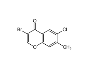 3-溴-6-氯-7-甲基-4H-1-苯并吡喃-4-酮,3-Bromo-6-chloro-7-methyl-4H-1-benzopyran-4-one