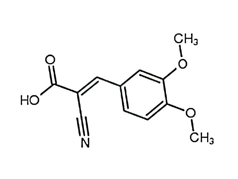 α-氰基-3,4-二甲氧基肉桂酸,2-cyano-3-(3,4-dimethoxyphenyl)prop-2-enoic acid