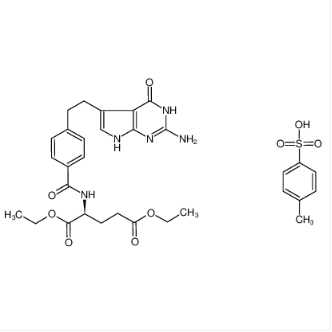 N-[4-[2-(2-氨基-4,7-二氢-4-氧代-1H-吡咯并[2,3-D]嘧啶-5-基)乙基]苯甲酰]-L-谷氨酸二乙酯对甲苯磺酸盐,N-[4-[2-(2-Amino-4,7-dihydro-4-oxo-3H-pyrrolo[2,3-d]pyrimidin-5-yl)ethyl]benzoyl]-L-glutamic acid 1,5-diethyl ester 4-methylbenzenesulfonate