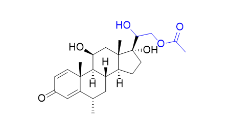 甲潑尼龍雜質(zhì)11,(20RS)-11β,17,20-trihydroxy-6α-methyl-3-oxopregna-1,4-dien-21-yl acetate