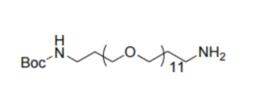 37-氨基-5,8,11,14,17,20,23,26,29,32,35-十一氧雜-2-氮雜三十七烷酸叔丁酯,Boc-NH-PEG11-CH2CH2NH2