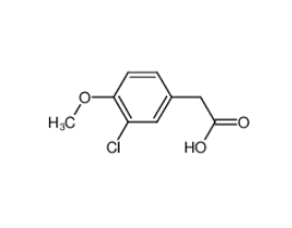 [3-氯-4-(甲氧基)苯基]乙酸,3-chloro-4-methoxyphenylacetic acid