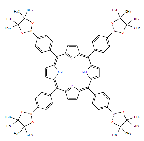 5,10,15,20-四(4-硼酸頻哪醇酯基苯基)卟啉,5,1O,15,20-tetrakis-[4-(4,4,5,5-tetramethyl-[1,3,2]dioxaborolan-2-yl)-phenyl]-porphyrin