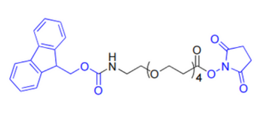 N-芴甲氧羰基-四聚乙二醇-丙烯酸琥珀酰亞胺酯,Fmoc-PEG4-NHS ester