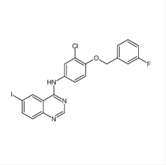 N-[3-氯-4-(3-氟苄氧基)苯基]-6-碘喹唑啉-4-胺,N-[3-Chloro-4-(3-fluorobenzyloxy)phenyl]-6-iodoquinazolin-4-amine
