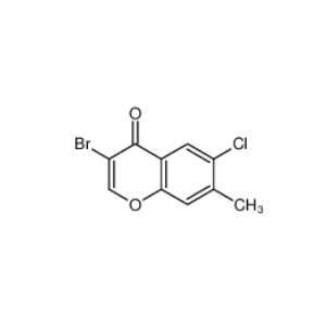 3-溴-6-氯-7-甲基-4H-1-苯并吡喃-4-酮