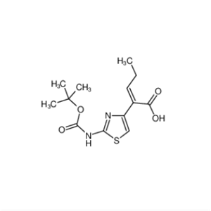 (Z)-2-(2-叔丁氧羰基氨基噻唑-4-基)-2-戊烯酸
