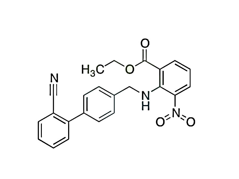 阿齐沙坦杂质对照品3,Ethyl 2-[N-[(2'-Cyanobiphenyl-4-yl)methyl]amino]-3-nitrobenzoate