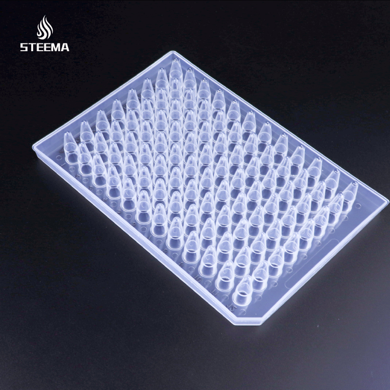 PCR96孔板ABI0.1ml半裙边透明不印刷