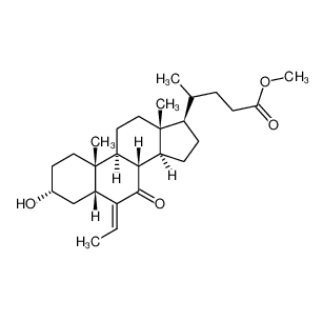 奥贝胆酸中间体 OB-4,(E/Z)-3α-hydroxy-6-ethylidene-7-keto-5β-cholan-24-oic acid Methyl ester