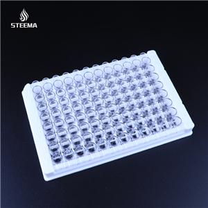 96孔酶标板透明可拆卸8孔条白色框架